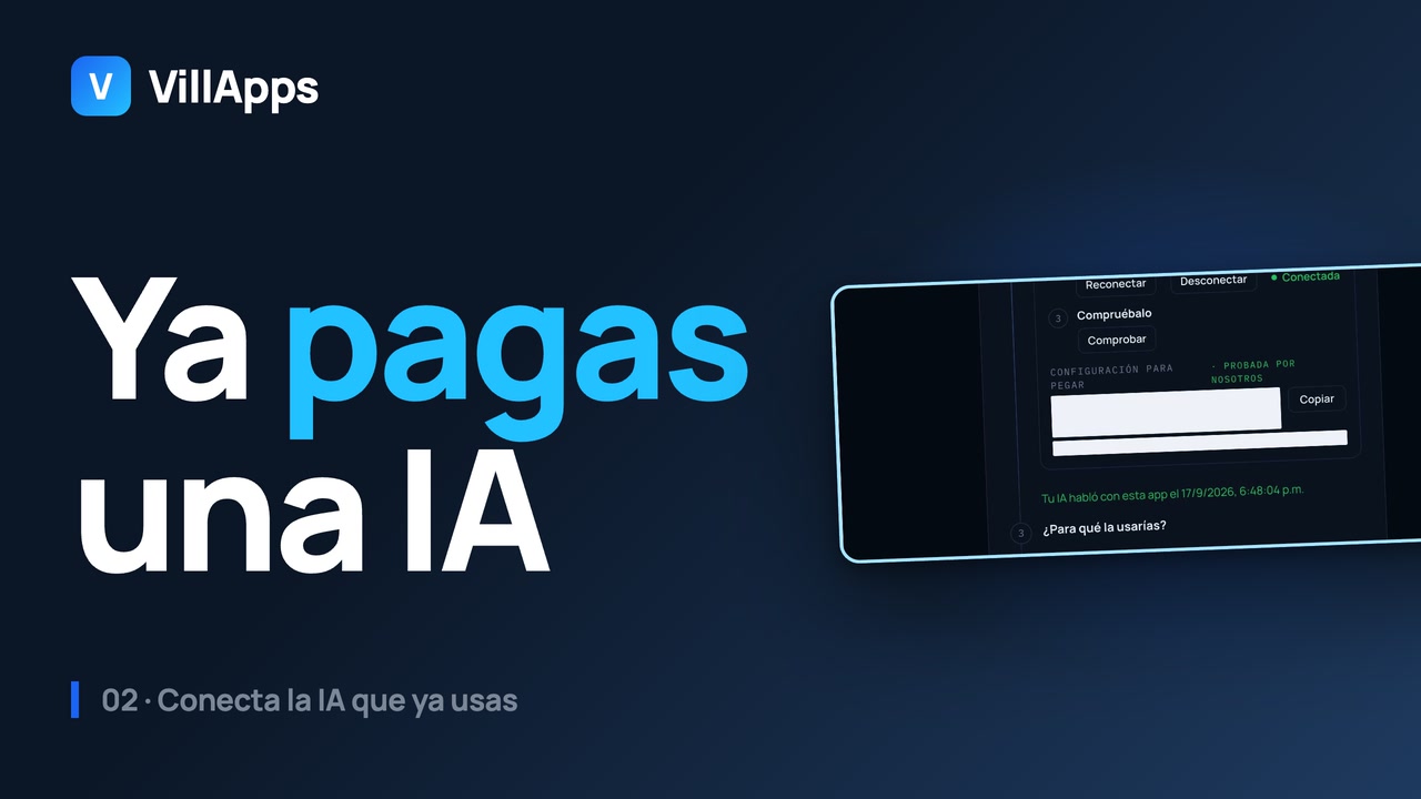 Miniatura del video 02: Conectar tu IA a tu app: un clic y ya se hablan